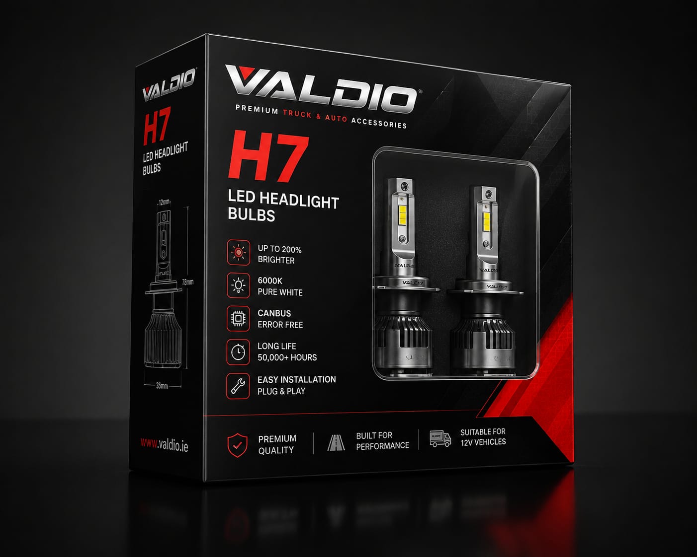 Valdio H7 LED Headlight Bulbs