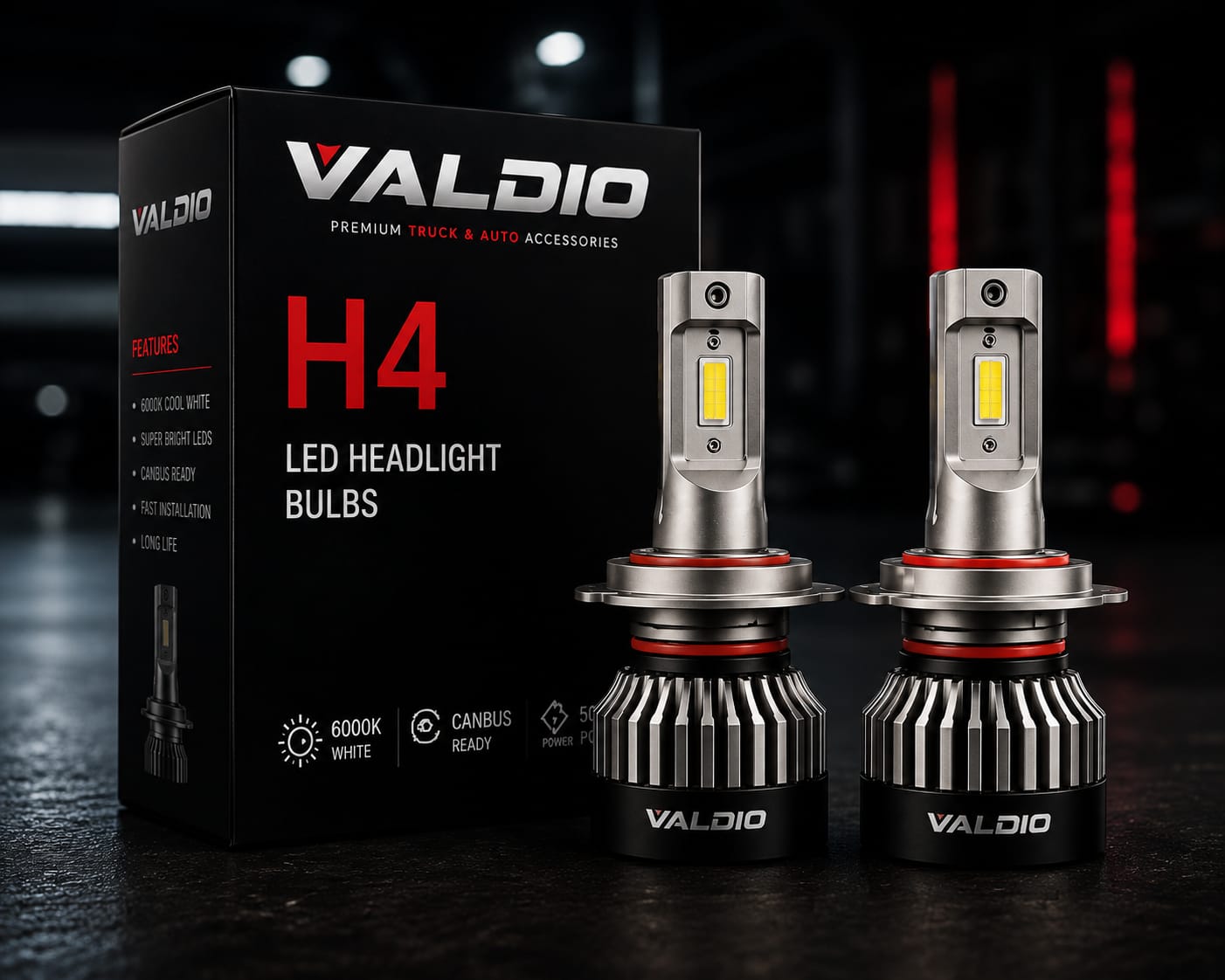 Valdio H4 LED Headlight Bulbs